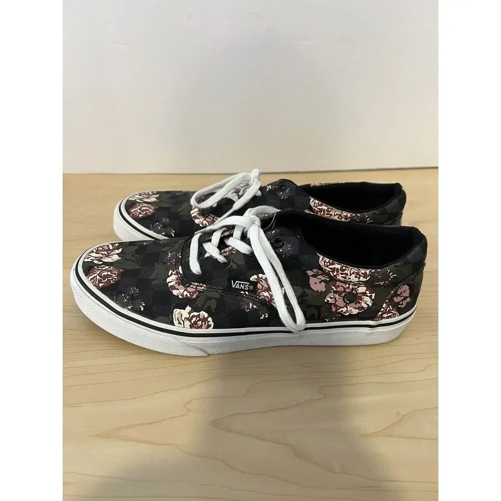 VANS DOHENY Missy skateboard shoes size 6 multicolor canvas upper floral NEW